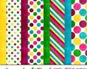 Digital Scrapbook Paper Pack-Gumballs