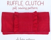 Ruffle Clutch PDF Sewing Pattern and Tutorial