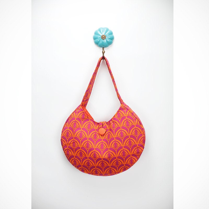 Round Satchel Bag PDF Sewing Pattern and Tutorial