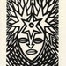 Hair. Linocut