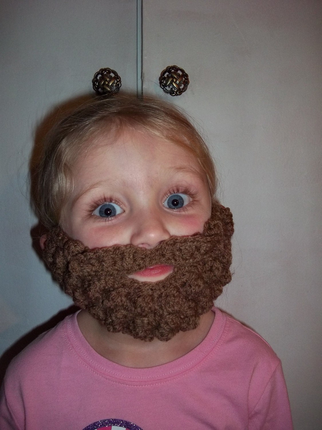 PDF Crochet Pattern Burly Beard and Mustache - Pattern Covers 6 Months to 10 Years - Not a Finished Beard - Crochet Pattern Only