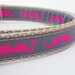 The Hipster - Mustache Dog Collar / Adjustable / Pet Accessories / Handmade / Handlebar Mustache / Collars