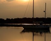 Sailboat at sunset