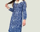 Heres the Story of a Dress Named Alice .. 70s Knit House Dress size M