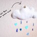 Blullaby -Rain Cloud Mobile-