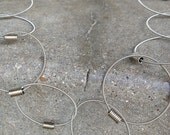 Recycled Bass Strings - Restored Bass Strings Chain of Truth necklace in Silver