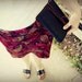 Fashion Pencil Skirt, burgundy paisley, knee length, custom made to order, sizes XS, S, M, L