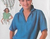 Vintage Simplicity Pattern 7450 - Misses' Easy-To-Sew Top - 1986
