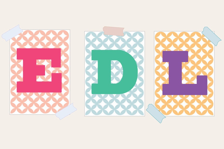 8 x 10 Monogram Lattice print