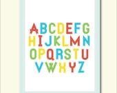 8 x 10 ABC Vintage Nursery print
