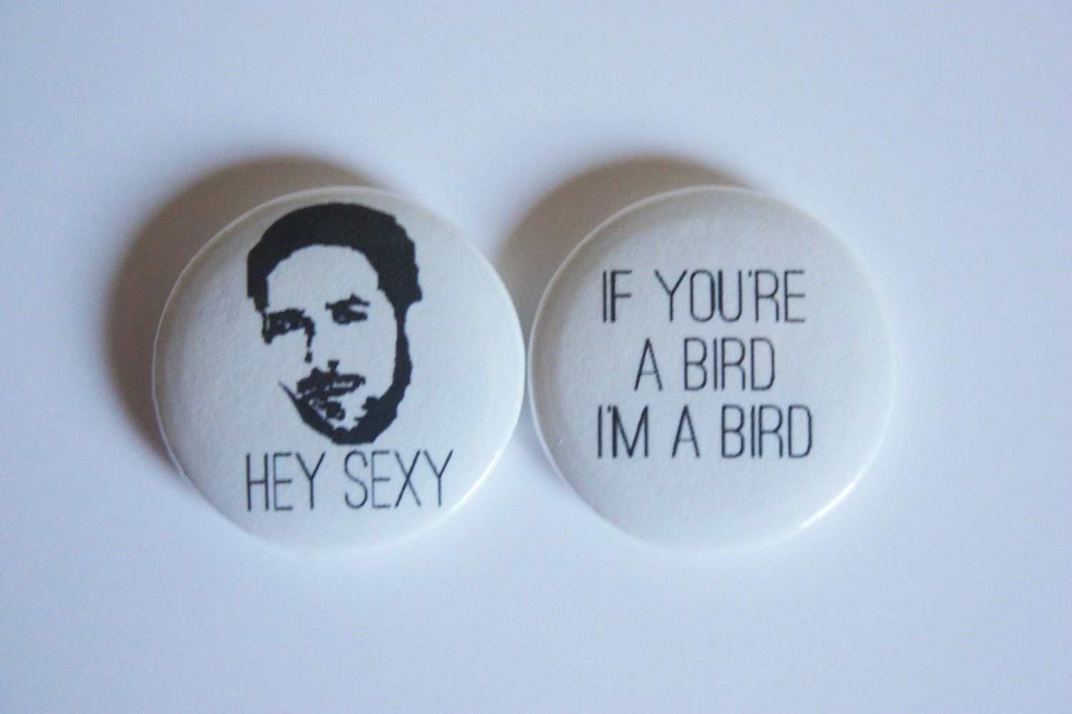 Set of 2 Ryan Gosling pins 1 inch