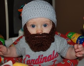 6 to 12 Months Baby Beard Beanie Can Customize Size