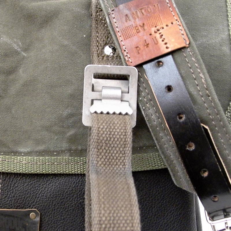 Canvas Messenger Bag // Upcycled and Handmade by peace4you - Model anton-2082