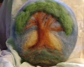 Tree   -   a beautiful needle felted circle picture