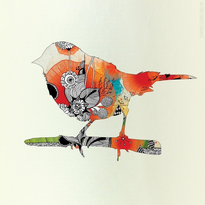 Little Bird -  Giclee Print, 10x10