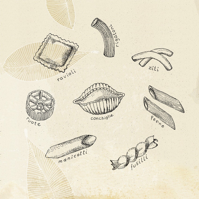 Pasta Series 2 - Giclee Print, 7x7