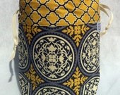 Scrollwork - One Skein Knitting Project Bag