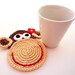 Crochet Coasters - Mr. and Mrs. Monkey