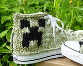 Minecraft Creeper Knit Chucks