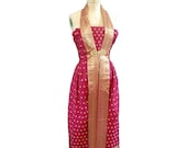 1980s Vintage Sari Silk Cocktail Ensemble
