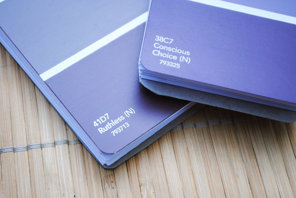 Shades of Purple - Paint Chip Notepads