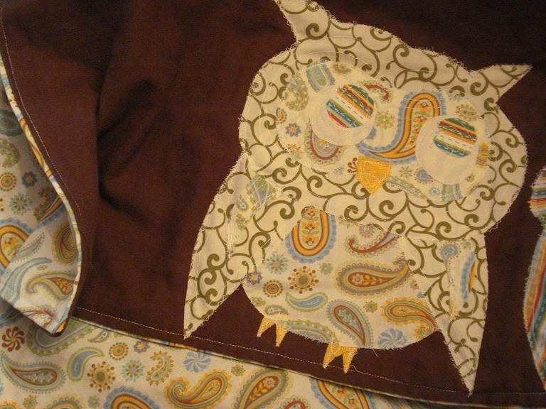 Custom Owl Blanket