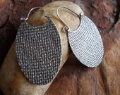 Sterling Silver Hoop Earrings, Sterling Hoops, Silver Hoops, Metalsmith Earrings, Large Sterling Hoops, Tribal Jewelry