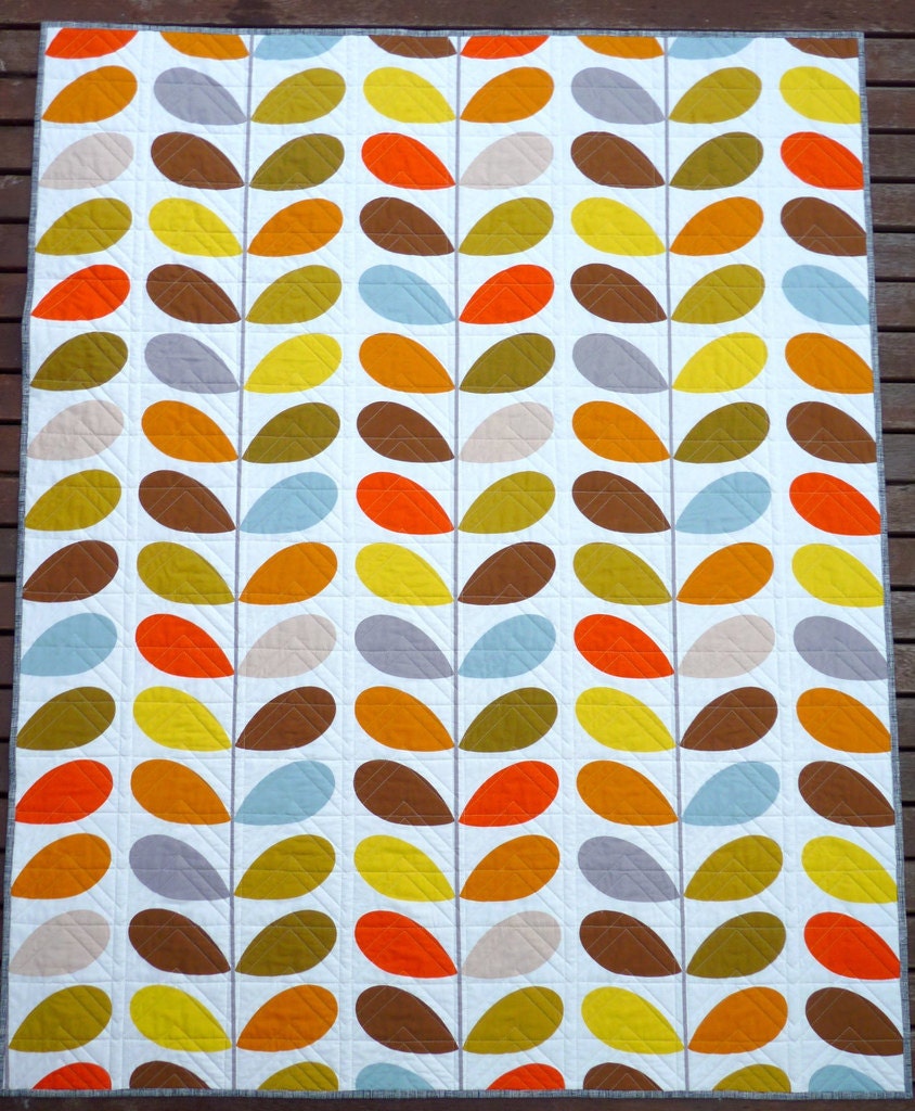 Modern and Colorful Patchwork Quilt by Red Pepper Quilts