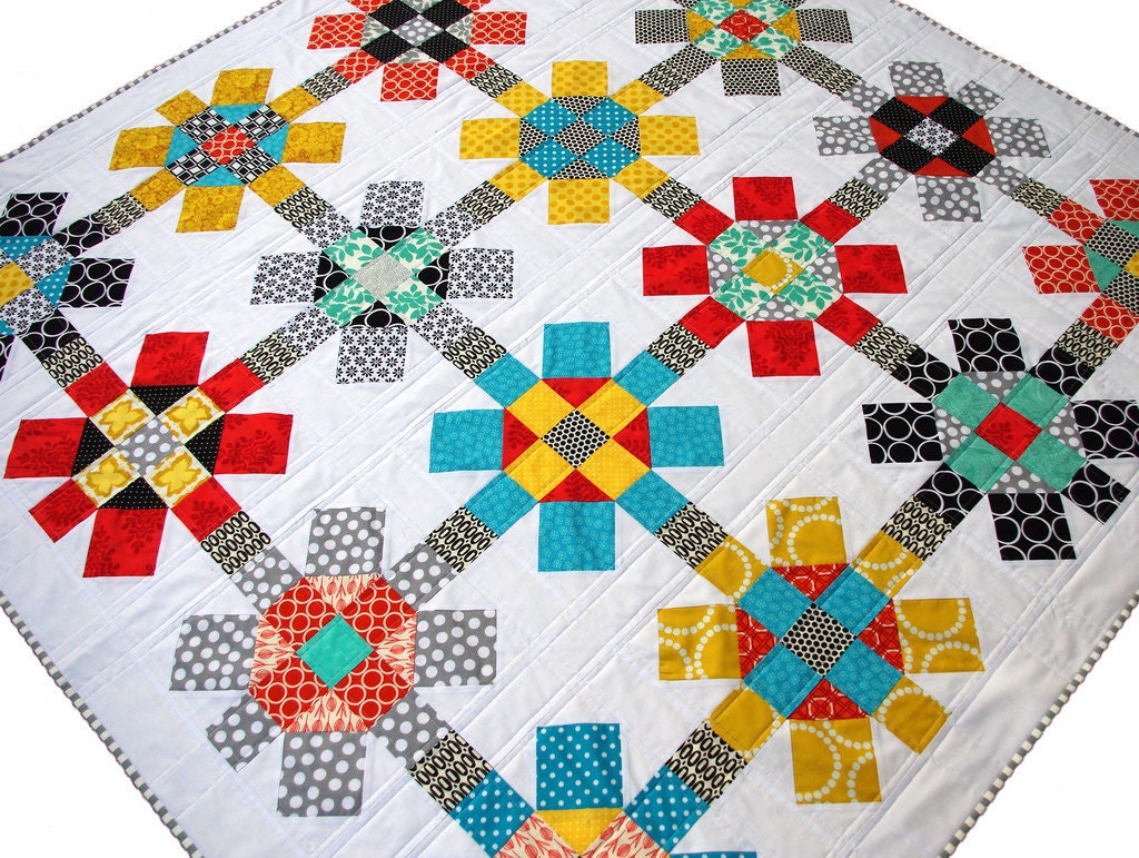 Labyrinth Quilt Pattern (PDF file) - immediate download