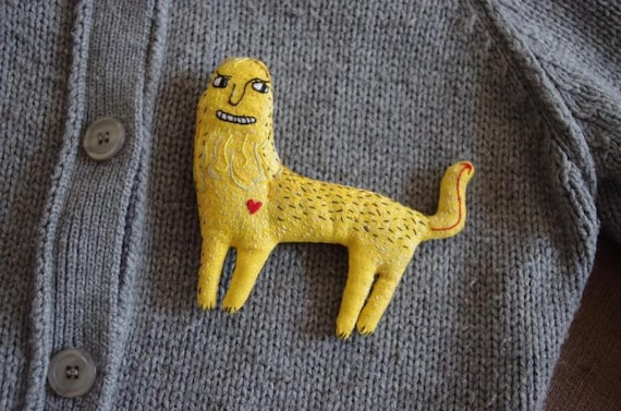 Leo. Brooch.  It is designed for the very brave people.