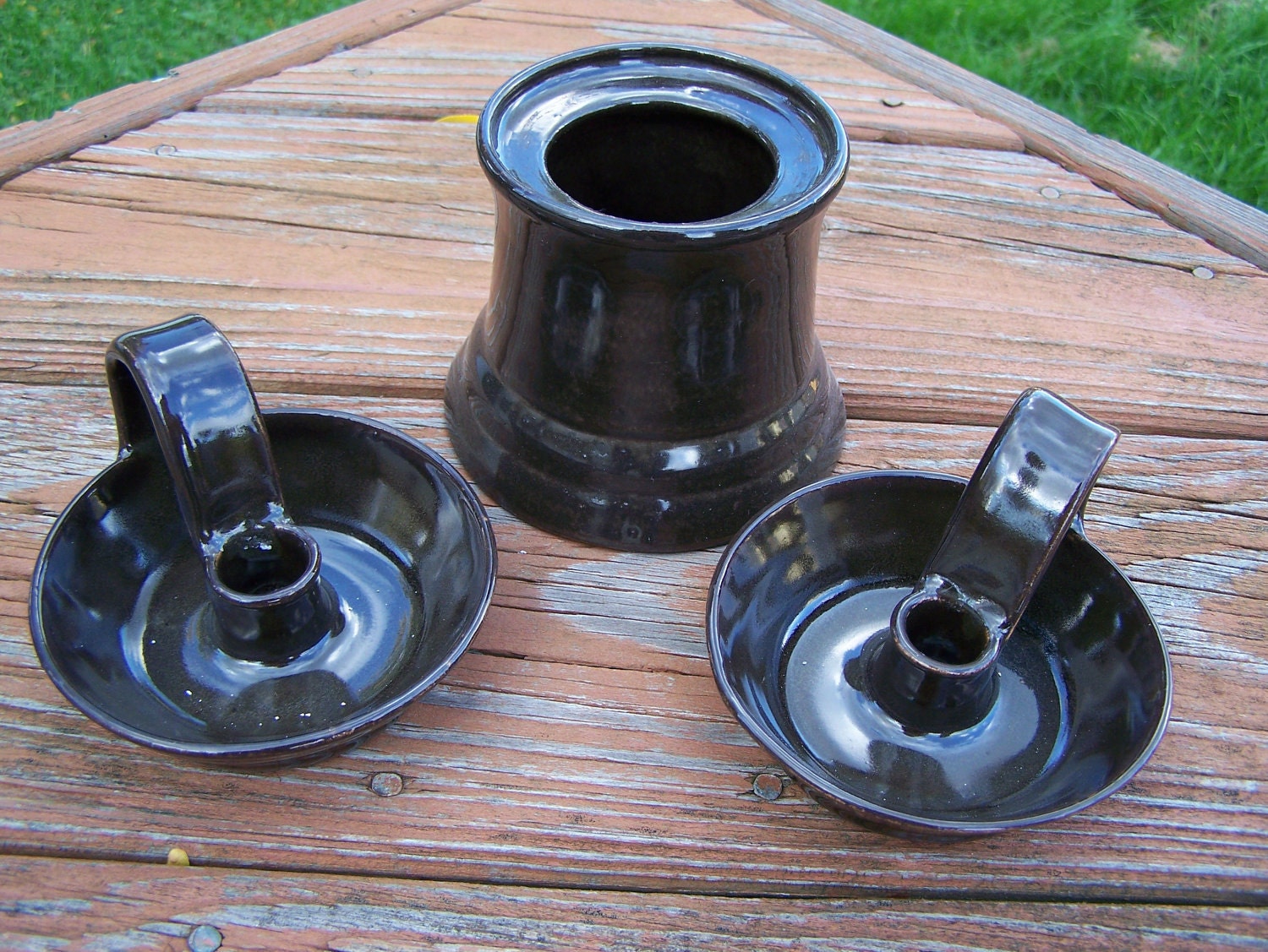 Unity Candle Set Espresso (Black/brown)
