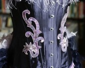 MARDIS GRAS -Circus Ringmaster Purple Burlesque Corset Costume-2XL,3XL