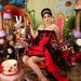 GYPSY - Steampunk Red Black Burlesque Costume Corset, saloon girl Prom Wedding dress