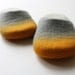 like a sunrise on the ocean horizon" felted wool slippers HANDMADE TO ORDER