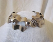 Circa 1950's Modernist  Sterling Silver Bracelet by Napier