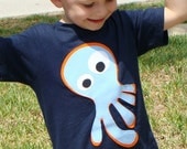 Octopus Boys Custom Applique Shirt