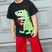 OhZilla Monster Boys Custom Shirt and Pants Set