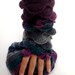 Fall Season Colors Lilac Grey Gray Teal  Fingerless Gloves Armwarmers