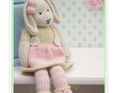 LILY.... A Spring Baby Bunny  / PDF Toy  Knitting Pattern/ DIGITAL Instant Download