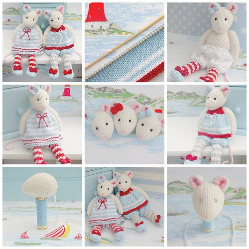 MJT Mice 2 Pattern Deal/ 'Tearoom Mice' & 'Cornish Mice' Pdf Patterns plus FREE 'Mimi Mouse' project/ DIGITAL Instant Download