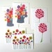 6 Botanical Postcards with Envelopes