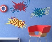 Super Hero Sound FX Vinyl Decal Set