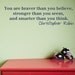 Braver Stronger and Smarter Vinyl Decal Nursery Childrens Room - Small size