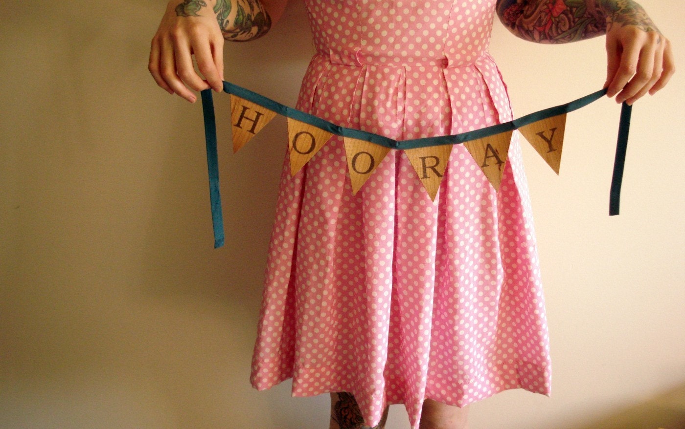Wooden Bunting - Hooray