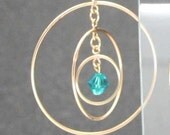 Gold Filled Circles Infinity Earrings