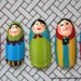 Japanese Nail Art- Russian Doll- Kawaii Fake Nails