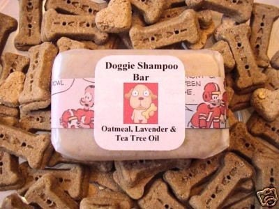 Doggie Shampoo Bar Tea Tree, Lavender Essential Oil Natural Ingredients