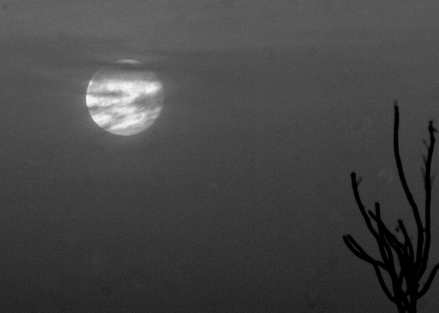 Moon Aceo Photo - Desolate Moon--ACEO Photo of  a Full Moon Landscape