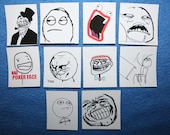 Rage Face Magnets Set of 10 Includes Shoop Da Woop, Sweet Jesus, Table Flip, Epic Luls, Melvin, and more