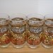 SALE 50% - vintage 1970s mod Coca Cola drinking glasses, set of 4